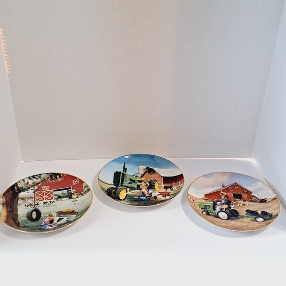 Zolan Limited Edition Set of 3 Little Farmhands and Cuddly Companion Plates - Picture 8 of 8